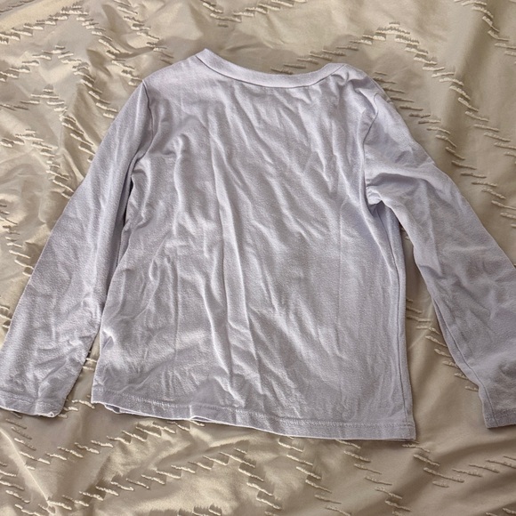 Kids Long Sleeve Donut Graphic Tee - Lavendar - Picture 4 of 4